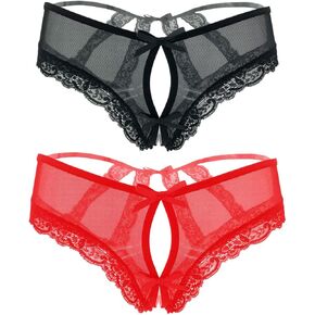 Women’s lace briefs sexy panties with cage back