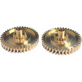 Convertible Top Transmission Gear, Pair of Brass Gears Fits for Porsche Boxster 1997-2012 98756118000, 987561179
