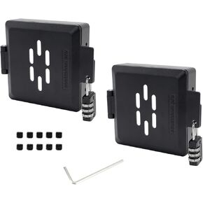 RV Bumper Cap Cover,Black RV Bumper Plug End Cap,Square Bumper Caps for RV,Fits Standard RV 4inch Square Bumpers-2 Pack