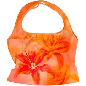 Floerns Girl's Floral Print Halter Tops Kids Sleeveless Slim Fit Tank Tops