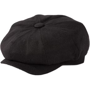 TOP-EX L/XL/XXL Merino Wool Tweed Newsboy Cap for Men Paperboy Hat Warm Winter Hat Vintage Flat Ivy Cabbie Gatsby Cap