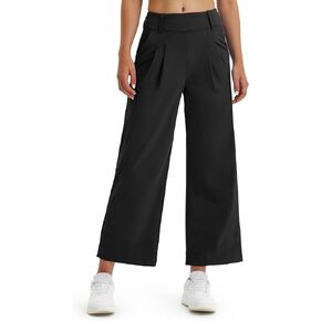Libin Women's Wide Leg Dress Pants 27"/29"/31" High Waisted Stretch Work Casual Sweatpants Trousers with Pockets