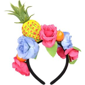 Needzo Tropical Pineapple Headband, Fun and Festive Accessory for Luau and Hawaiian Themed Parties, Photo Booth Supplies, One Size Fits Most