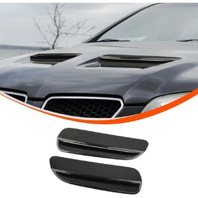 ABS Car Front Hood Vents fits Exterior Decoration Accessories Compatible with Pontiac G8 2008 2009 Hood Vent Air Flow Intake Body Kits (Matte Black)