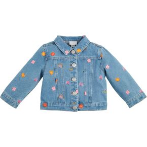 Mud Pie Girls Children's Floral Embroidered Jacket