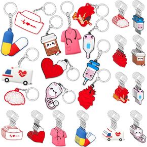 Henoyso 60 PCS مفاتيح المفاتيح الهدايا التقديرية بكميات كبيرة شكرا لك سلسلة المفاتيح مضحك سلسلة هدايا المفاتيح للنساء الرجال