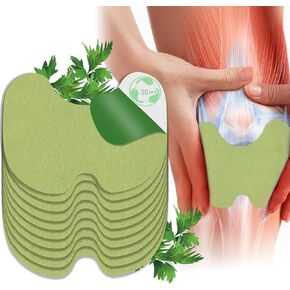 36 Knee Patches——Adhensive Heat Patch for Knee | Natural Herbal Patches | Wormwood Relieving | Fast Relief | Maximum Strength for Temporary Relief