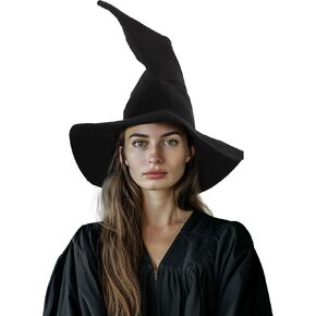Adult Wizard Hat for Halloween, Witch Sorcerer Costume Accessory