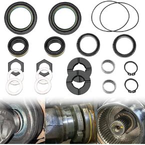 طقم ختم اللقاح المحور الأمامي والأنبوب متوافق مع فورد 1998-2004 F250 F350 F450 F550 Super Duty Dana Dana 50 60 ، أختام المحور الأمامي ، مجموعة ختم زيت المحور الأمامي ، استبدل 50491 ، 50381 ، 41784-2 in Kuwait