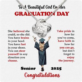 Larvincy 2025 Graduation Gifts For Her – Necklace For Women With Message Card, Elegant Box – Jewelry Gift For College, High School, Nurse, Preschool, Masters Degree, Phd, Doctorate, Police, Law & More in Kuwait