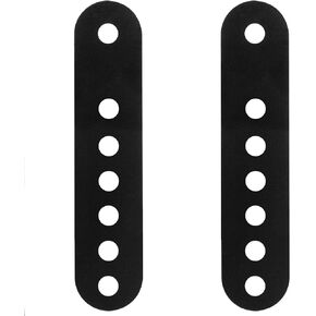 2 PCS Aluminum 3/8" Thick 6-Hole Leaf Spring Shackle Plates for 1/2" bolts, Size: 9" Long x 2" Wide