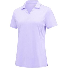 Rdruko Women's Golf Polo قمصان جافة Fit Fit Collared Tennis Tennis Disual Work Terts v الرقبة رطوبة الفتل القصيرة