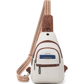 Sling Bag for Women Crossbody Purse Leather Crossbody Bag Fanny Pack Chest Pack for Travel Everyday Vacation