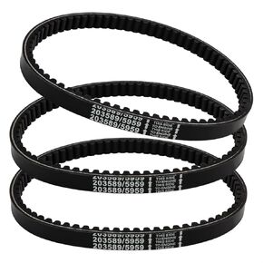 3PCS Reinforced 30 Series Go Kart Drive Belts Compatible with Manco 5959 / Comet 203589 and Most Manco, American Sportworks and Ken-bar Karts with 5hp-7hp Engines