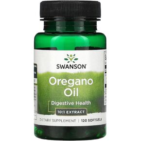 Swanson Oregano Oil 10:1 Extract - Natural Supplement Promoting Digestive Health & Respiratory Support - Supports Gastrointestinal System & Urinary Tract Health - (120 Softgels, 150mg Each) (2 Pack)