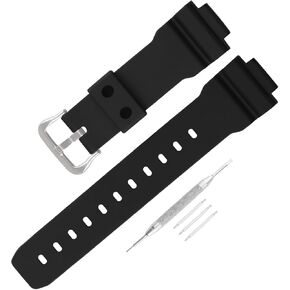 حزام راتنج رجال متوافق مع 16 مم 26 مم 71606395 Casio 3232 DW-9051 DW-9052 DW-004C DW-6900 GW-6900 G-2200 G-2210 LODIES WORK Outdior Work Water Band Band Band Band Band With Buckle