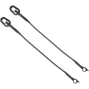 Rear Tailgate Support Cable Lift Gate Pickup Tailgate Lift Support Straps - Compatible for Dodge Ram 1500/2500 / 3500 1994-2002 - Replace Part 55345124AB, 55345125AB - Set of 2