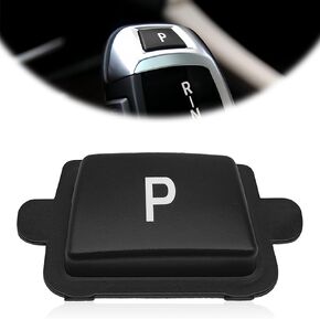 Gear Shift P Button, Lever Parking P Button Cover Cap Black, Compatible with BMVV 3'F30 F31 F34, 5'F10 F11, 7'F01 F02, X3 F25,X4 F26, X5 E70 F15, X6 E71 F16 (1 pcs)