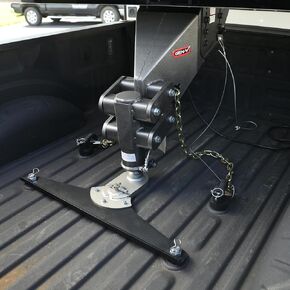 GEN-Y GH-21007 GoosePuck 5" Offset Gooseneck Ball for OEM Puck Mount System fits GM Short Bed 2020 to Current - 25,000 LB Towing Capacity
