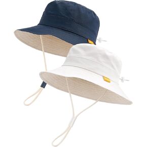 FURTALK Baby Toddler Sun Hat for Boy Girl Summer Bucket Hat Kids Sun Protection Beach Hat