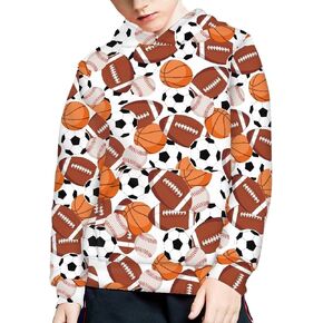 Talayituse Hoodies Sweatshirts for Boys Kids Casual Long Sleeve Pullover Hooded Jumpers Tops with Pocket for 6-16 Years