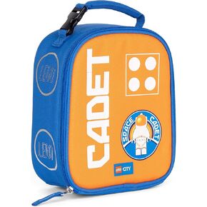 LEGO Kids City Heritage Classic Lunch Box, Insulated Soft Reusable Lunch Bag Meal Container for Boys and Girls, Perfect for School, or Travel, Meal Tote to Keep Food and Drinks Cold, Space Walk