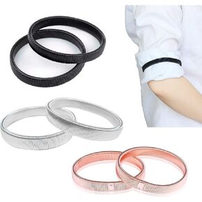 Stretchy Sleeve Garters for Women - 6 Pcs Sleeve Garters - Sleeve Holders for Women Men