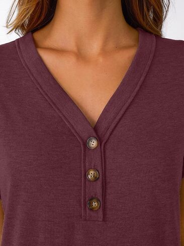 AUTOMET Short Sleeve V Neck T Shirts Womens Cap Sleeve Summer Casual Dressy Tops in Saudi Arabia