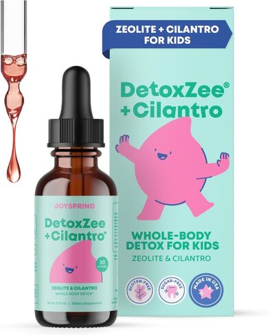 JoySpring Zeolite for Kids - Zeolite Drops Kids Will Love - Berry Flavored Zeolite Kids Will Love - Fortified with Vitamin D3 - Zeolite for Urban Life, Gut Support & Speech - 30 Day Supply in Saudi Arabia