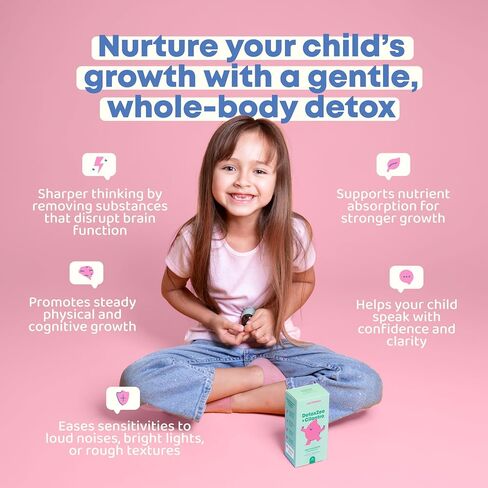 JoySpring Zeolite for Kids - Zeolite Drops Kids Will Love - Berry Flavored Zeolite Kids Will Love - Fortified with Vitamin D3 - Zeolite for Urban Life, Gut Support & Speech - 30 Day Supply in Saudi Arabia
