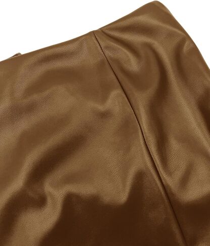 Orchidays Women's Faux Leather High Waisted Shorts Skinny Sexy Mini Shorts Hot Pants in Kuwait