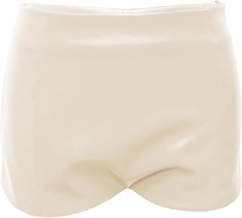 Orchidays Women's Faux Leather High Waisted Shorts Skinny Sexy Mini Shorts Hot Pants in Kuwait