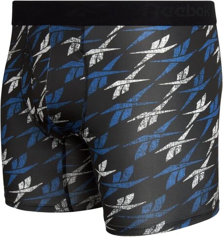 Reebok Mens Boxer Briefs - 8 Pack Performance Stretch Mens Underwear Boxers with Functional Fly, 6" Inseam Boxers for Men in Saudi Arabia