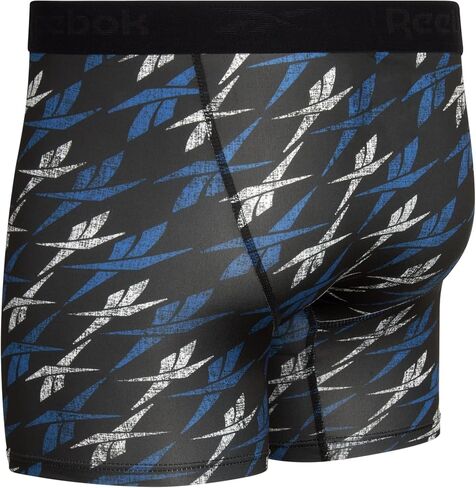 Reebok Mens Boxer Briefs - 8 Pack Performance Stretch Mens Underwear Boxers with Functional Fly, 6" Inseam Boxers for Men in Saudi Arabia