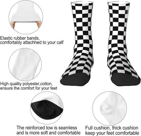 Cute Socks for Men Women, Soft Breathable Socks Adults Teenager Girls Boys in Saudi Arabia