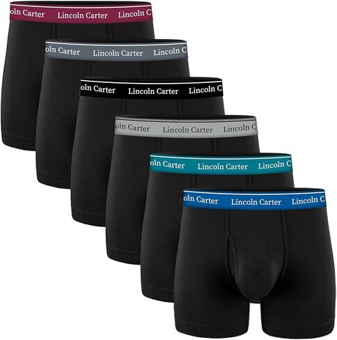 Mens Cotton Stretch Boxer Briefs, Fly or No Fly - Breathable Anti Chafing Tagless, Underwear for Men Multipack in Kuwait