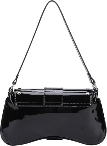 حقيبة كتف Ayliss Women's Latter Presh Y2K Handbag Proget Punk Hobo Presh مع Buckle Top Handle Handle Club العصرية Bag Club in Saudi Arabia