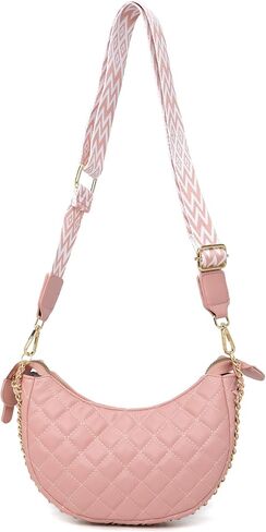 myfriday Leather Crossbody Hobo Bag for Women Lightweight Crescent Travel Sling Shoulder Bag with Removable Strap in Saudi Arabia