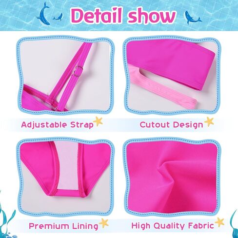 Girls 2 Piece Bathing Suits Kids Color-Blocking High Waist Bikini Set Teen Swimsuit Beach Swimwear for 3-16 Years in Kuwait