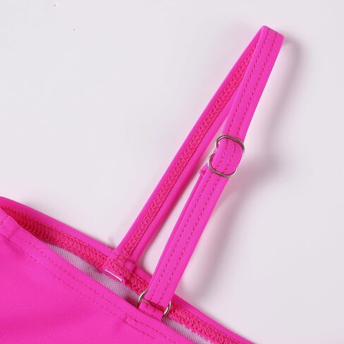 Girls 2 Piece Bathing Suits Kids Color-Blocking High Waist Bikini Set Teen Swimsuit Beach Swimwear for 3-16 Years in Kuwait