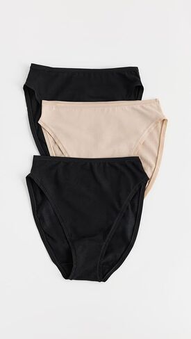 Natori Women's Bliss Bare Cotton High Cut Brief 3 pack in Saudi Arabia