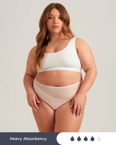 saalt Lace High Waisted Period Underwear – Leakproof, Silky Soft, Recycled Fabric, Full Coverage in Saudi Arabia