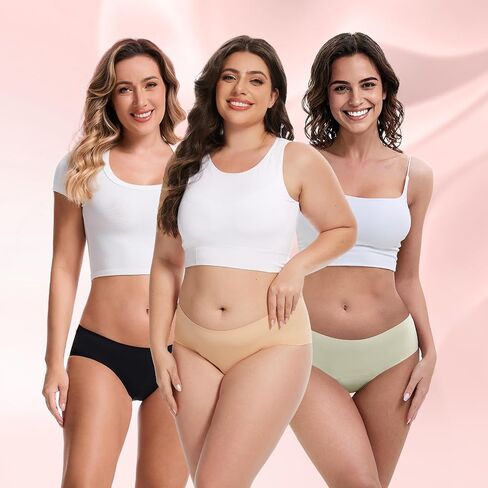Tovii Super Leakproof Visual ملابس داخلية للنساء التدفق الثقيل - سراويل بيكيني بسلاسة 5 عبوات in Kuwait