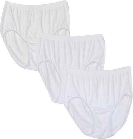 Bali Women's 3-Pack Solid Microfiber Full Brief Panty in Saudi Arabia