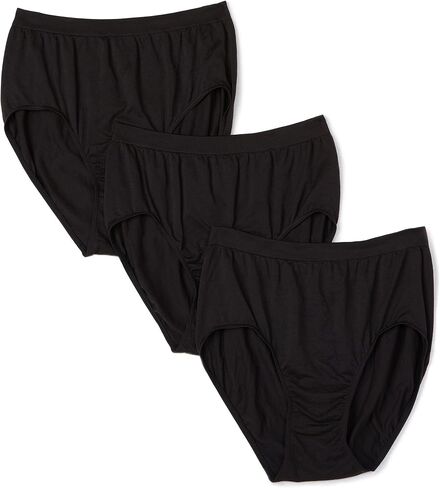 Bali Women's 3-Pack Solid Microfiber Full Brief Panty in Saudi Arabia