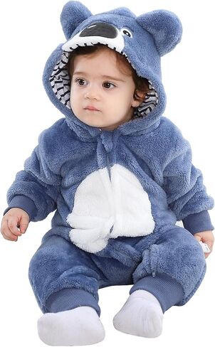 TONWHAR Unisex-Baby Animal Costume Kids' & Toddlers' Winter Hooded Romper Dress Up Jumpsuit in Saudi Arabia