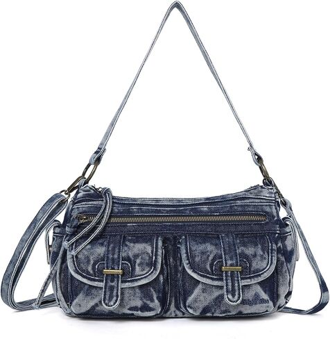 Angel Kiss Hobo Purses for Women Crossbody Shoulder Bag Ladies Multi Pocket Handbags with Adjustable Shoulder Strap in Kuwait