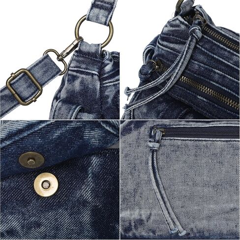 Angel Kiss Hobo Purses for Women Crossbody Shoulder Bag Ladies Multi Pocket Handbags with Adjustable Shoulder Strap in Kuwait