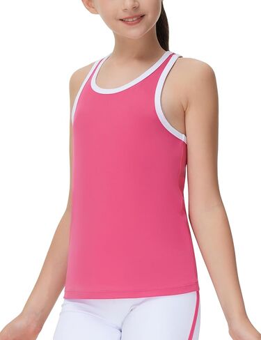 THE GYM PEOPLE Girl's Athletic Tank Tops Racerback Sleeveless Running Yoga Workout Shirts in Kuwait