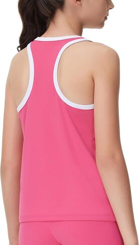 THE GYM PEOPLE Girl's Athletic Tank Tops Racerback Sleeveless Running Yoga Workout Shirts in Kuwait